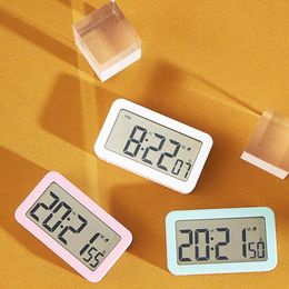 Digital Alarm Clock With Timer Snooze Mode LCD Display 12/24H Battery Operated Multi-functional Clock For Bedrooms Travel