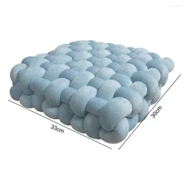 Pillow Useful Seat Attractive Pain Relief Fine Stitching Sofa Bed Plush Hand Woven Knot Throw