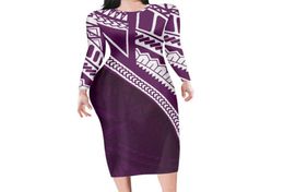 Casual Dresses Polynesian Tribal Tattoo Print Women Elegant Party Dress Autumn Long Sleeve Bodycon Teen Girls Fashion Clothing9065810