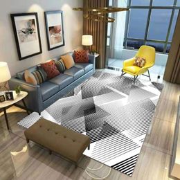 Carpets Geometry Carpet Square Anti-Skid Area Floor Mat 3D Rug Non-slip Dining Room Living Soft Bedroom 02