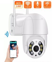 2MP 1080P PTZ WiFi Camera Motion Two Voice Alert Human Detection Outdoor IP Camera Audio IR Night Vision Video CCTV Surveillan ics4927311