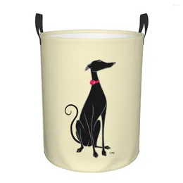 Laundry Bags Snooty Basket Collapsible Large Clothing Storage Bin Greyhound Whippet Dog Baby Hamper