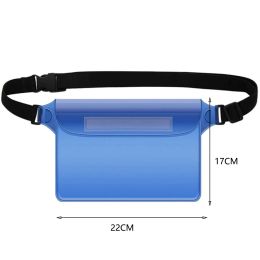 Diving Phone Pouch Waterproof Skiing Waist Pack Large Capacity Underwater Mobile Phone Bag for Swimming Boating Fishing