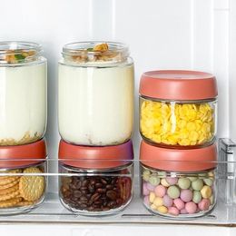 Storage Bottles Stylish Kitchen And Organisation Jar Versatile Glass Containers F0T4