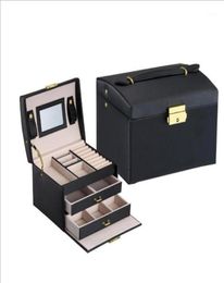 Large Jewelry Packaging Display Box PU Leather Multilayer Jewelry Box Necklace Cosmetic Jewel Case Upscale Organizer11867580
