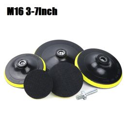 3/4/5/6/7 Inch M16 Thread Sanding Disc Flocking Self Adhesive Polishing Pads For Car Paint Care Buffing Polisher