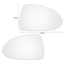 Left / Right Door Side Wing Mirror Glass Convex Rear View Rearview Stick On For Opel / Vauxhall Corsa D 2006-2014 E 2014-2019