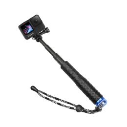 Sticks Telesin Mini Selfie Stick Adjustable Waterproof Extendable Handheld Pole for GoPro Hero 12 11 10 9 8 7 SJCAM DJI Action Camera