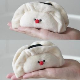 Cute New Winter Fluffy Dumpling Grab Clip Creative Food Plush Shark Clip Personalised Unique Hair Accessories For Women