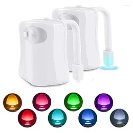 Toilet Seat Covers 8/16 Colors Motion Sensor Night Light Lid Smart PIR Backlighting Lighting LED Luminous