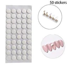 Nail Gel 50Pcs Double-side Adhesive Tape For False Nails Display Stand Tools Manicure Strip Traceless And Transparent