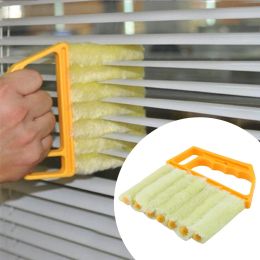 Venetian Blind Brush 7 Slats Washable Removable Blind Cleaner PP + Fiber Shutter Air Conditioner Duster Household Cleaning Tool