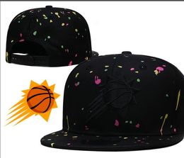 American Basketball "Suns" Snapback Hats 32 Teams Luxury Designer Finals Champions Locker Room Casquette Sports Hat Strapback Snap Back Adjustable Cap a10