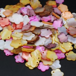 30PCS Natural Mother Of Pearl Shell Beads Shell Plum Flower Pendant For Jewelry Making DIY Necklace Bracelet Earrings Accessory