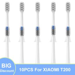 10pcs Replacment Brush Heads for XIAOMI T200 Whitening Soft Vacuum DuPont Bristle Suitable Nozzles Sonic Electric Toothbrush