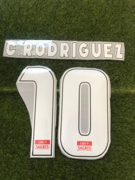 accessories #10 C.RODRIGUEZ Printing Nameset Custom Any Name Number Printing Heat Transfer Iron ON Soccer Badge