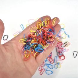 100pcs Colourful Small Disposable Hair Ties Baby Kids High Elasticity Ponytail Holder Rubber Band Diy Dog Cat Hair Accessories