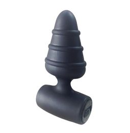 Anal Vibrators Smart Layer Black Silicone Butt Plug Anal Plug Vibrating Sex Products Anal Sex Toys 174172082526