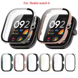 Protective Cover Case For Redmi Watch 4 Full Cover Screen Protector Bumper Shell Bumper Accessories Tempered Glass Film