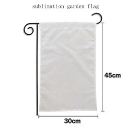 Sublimation Garden Flag Blank Heat Transfer Printing Banners Plain Thermal Polyester Decorative Flags DIY Garden Decoration 3045c8610055