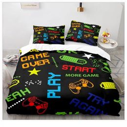 Bedding Sets Gamer Duvet Cover Cartoon Playstation Kids Boys Gift Bed Set 2/3 Pcs Fashion Quilt Comforter Covers Home Textiles