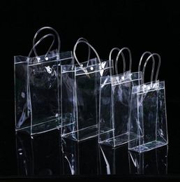 PVC Clear handbags Gift bag Makeup Cosmetics Universal Packaging Plastic Clear bags 10 Sizes for choose5519279