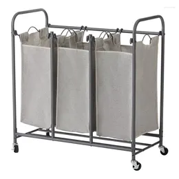 Laundry Bags Bag Wheeled Sorter Hampers For Clothes Drying Rack Shoes Storage Organiser Hamper Wash Organ