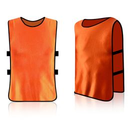 Adults Kids Soccer Pinnies Quick Drying Basketball Football Rugby Team Jerseys Training Numbered Bibs Practice Sports Vest