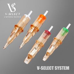 10pcs EZ V Select Cartridge Tattoo Needles Permanent Makeup RL RS RM M1 Microblading for Machine Pen 240327