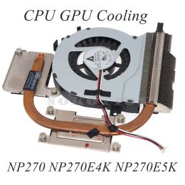 Pads BA6200926B Radiator For samsung NP270 NP270E4K NP270E5K laptop CPU GPU Cooling Heatsink With FAN