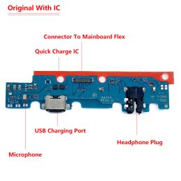 NEW For Samsung Galaxy Tab A7 Lite T220 T225 USB Charging Port Board Flex Cable Connector Microphone Parts Fast Charging