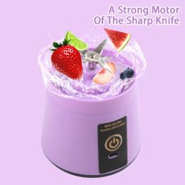 Portable Fruit Juice Blenders Summer Personal Electric Mini Bottle Home USB 6 Blades Juicer Cup Machine For Kitchen Camping