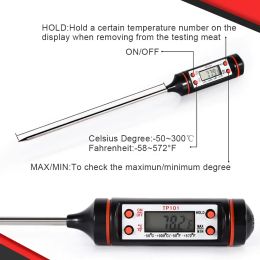 Kitchen Oil Thermometer Needle Food Meat Milk Instant Reading Meat Digital Thermometer Tester with Probe, Kitchen Accessories