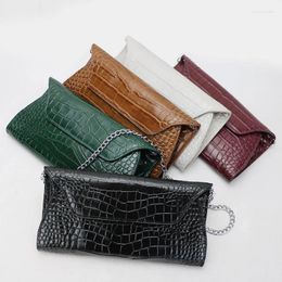 Evening Bags Personalized Crocodile Pattern Cow Leather Clutch Bag Women Chain Purse Ladies Shoulder Hand