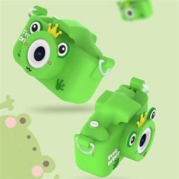 Super Cute Frog Children Camera Kids Educational Toy Children Baby Birthday Digital Camera 1080P Video Camera Childrens Gifts 240327