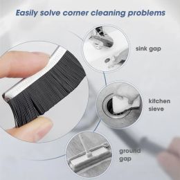 Multifunctional Cleaning Brushes Kitchen Toilet Dead Angle Grout Gap Hard Bristle Cleaner Brushes For Shower Floor Line 4/1Pcs