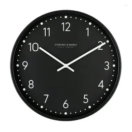 Wall Clocks Black Round Indoor Analogue Clock Digital Melting Reloj De Pared D Grande Light Up Home Decor Luxury