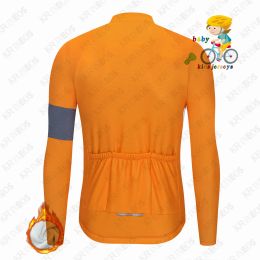 KBORA Kids Cycling Jersey Set Winter Thermal Fleece Children Cycling Clothing Bike Bicycle Bike Suit Boys Cycling Ropa Ciclismo