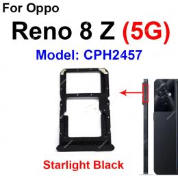 SIM Card Tray For OPPO Reno 8 8 Z Lite Pro Plus 5G SIM Card Tray Slot Card Reader Holder Socket Repalcaement Parts