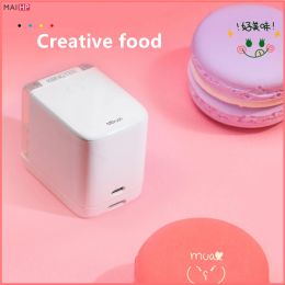 Printers Mini Edible Ink Portable jet Food Printer DIY Custom Chocolate Bread Macaroon Cake Coffee Beer Latte Baking LOGO Label Printer