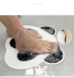 Bath Mats Anti Slip Shower Mat Safety Suction Cup Back Massage Household Foot Wash Dead Skin Removal Room Floor