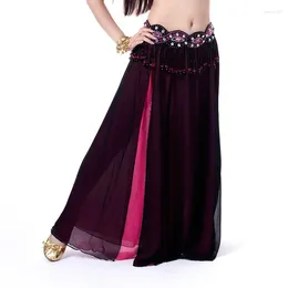 Stage Wear Women's Belly Dance Costume Chiffon Dancing Skirt Sexy Large Swing Skirts Dress