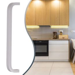 1pc Kitchen Door Cabinet Straight Handle Cabinet Handles Aluminum Black Kitchen Cabinet Knobs Furniture Hardware