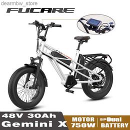 Bikes 750W 20Ah Ectric Bike No Folding Adult Mountain E Bike 20Inch Ectric Bicyc 48V Snow Ectric Bicyc 4.0 Fat Tire E-bike L48