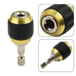 1/4In Hex Handle Connecting Rod 50mm Metal Shank Quick Coupling Drill Bit Quick Change Electric Drill Adapter Converters Tools