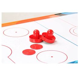 8pcs/set Standard Plastic Air Hockey Pushers And Pucks Replacement For Game Tables Goalies Accessories