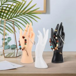 Female Mannequin Hand Left Ring Holder Jewelry Display Holder Bracelet Bangle Necklace Holder for Room Decor Stores Shops Home