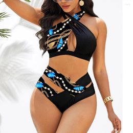 Swimwear femminile 2024 Donne Due pezzi costume da bagno più Larges di grandi dimensioni Push Up Solid Beachwear Swimming Bareding costumi