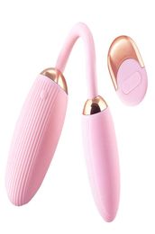 Double Vibrating Egg Wireless Remote Control Silicone Vagina Anal Vibration for Women Wearable Vibrator Female Adult Sex Toy5231998