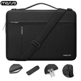 Laptop Sleeve 13.3 14 15.6 16 inch Shoulder Bag for MacBook Air Pro HP Dell Lenovo Surface Shockproof Computer Briefcase for Men